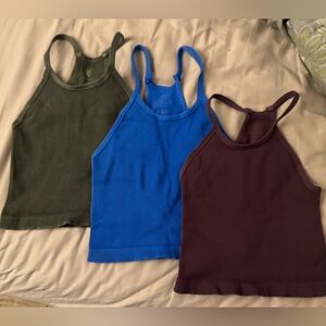 Free People Happiness Runs Long Crop Tanks